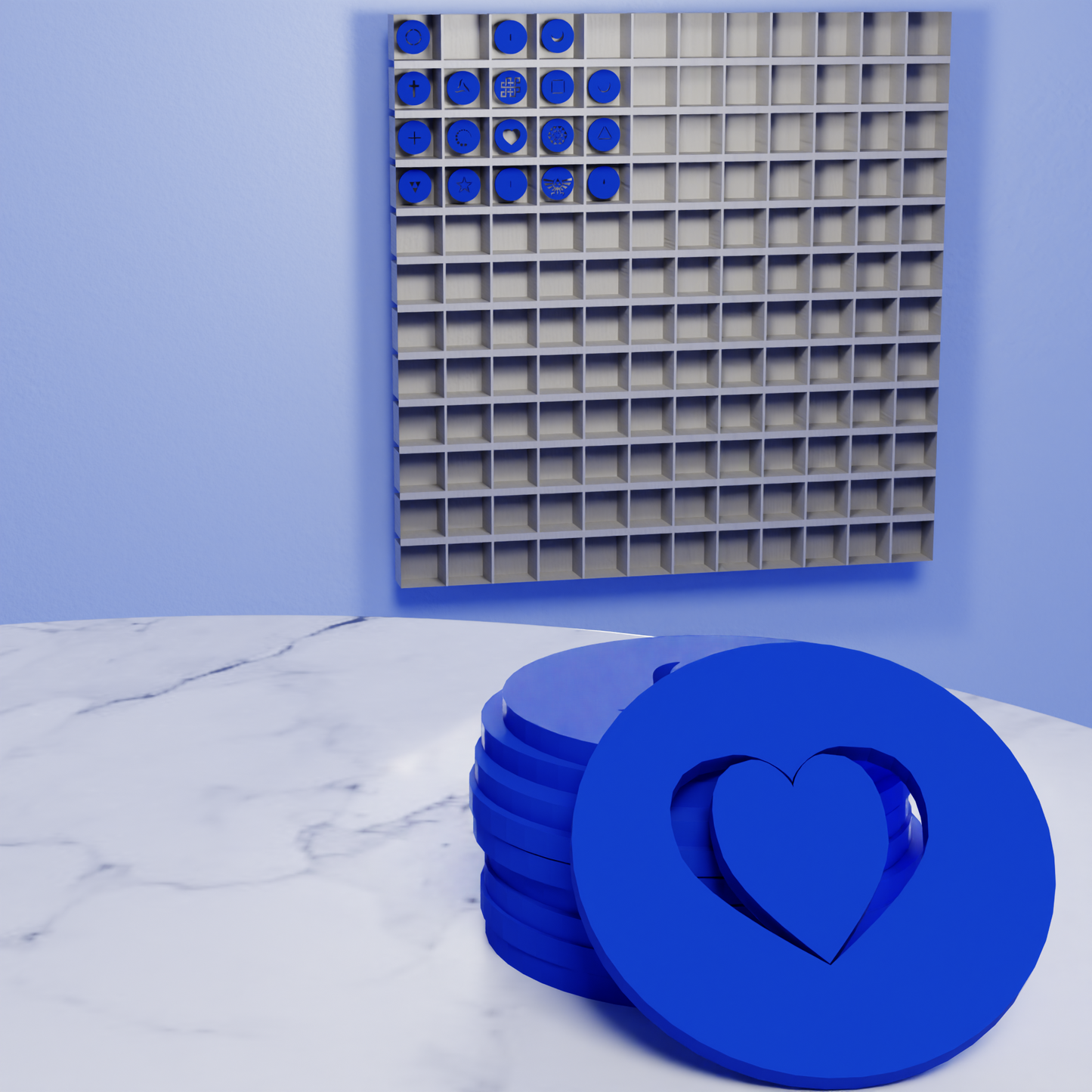 Dual‑Heart Gobo Disk